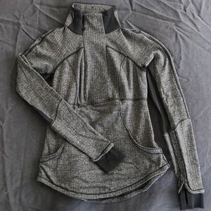 Lululemon herringbone half-zip running jacket
